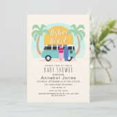 Baby's aan boord Van Twins Baby shower Kaart (Staand voorkant)