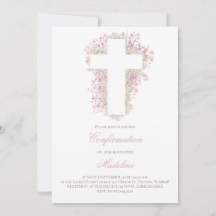 baby's adem bloemen kruis bevestiging kaart