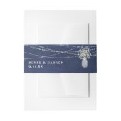 Baby's adem, Chalkboard B & String Lights Floral Uitnodigingen Wikkel (Voorkant Voorbeeld)