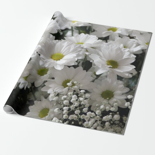 Baby's adem & Daisies Cadeaupapier (Uitgerold)