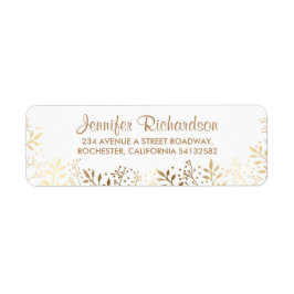 baby's adem gouden en witte bruiloft etiket