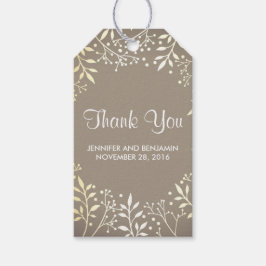 baby's adem gouden folie bruiloft cadeaulabel