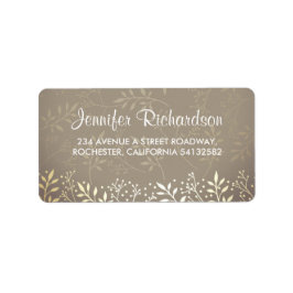 baby's adem gouden folie bruiloft etiket