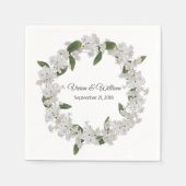 Baby's adem krans bruiloft papier servet (Voorkant)