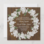 Baby's adem krans bruiloft uitnodiging (Voorkant)