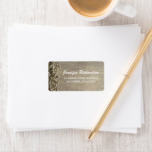 baby's adem rustieke bruiloft etiket (Insitu)