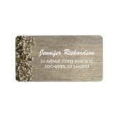 baby's adem rustieke bruiloft etiket (Voorkant)