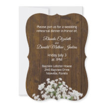 Baby's adem rustieke bruiloft repetitie diner