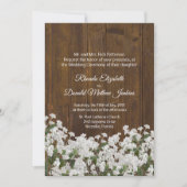 Baby's adem rustieke bruiloft uitnodiging (Voorkant)