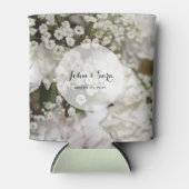 Baby's ademfoto, gepersonaliseerde bruiloft blikjeskoeler (Voorkant)