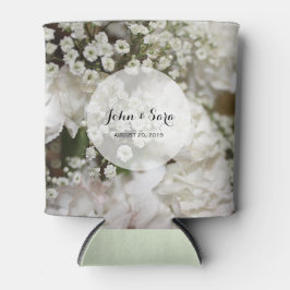 Baby's ademfoto, gepersonaliseerde bruiloft blikjeskoeler