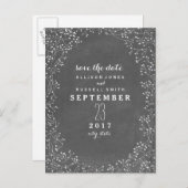 Baby's ademhalingsbord geïnspireerd om de datum op aankondigingskaart (Voorkant / Achterkant)