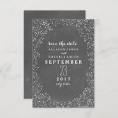 Baby's ademhalingsbord geïnspireerd om de datum op save the date (Voorkant / Achterkant)