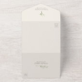 Baby's Amethyst Wedding RSVP All In One Uitnodiging (Buitenkant)