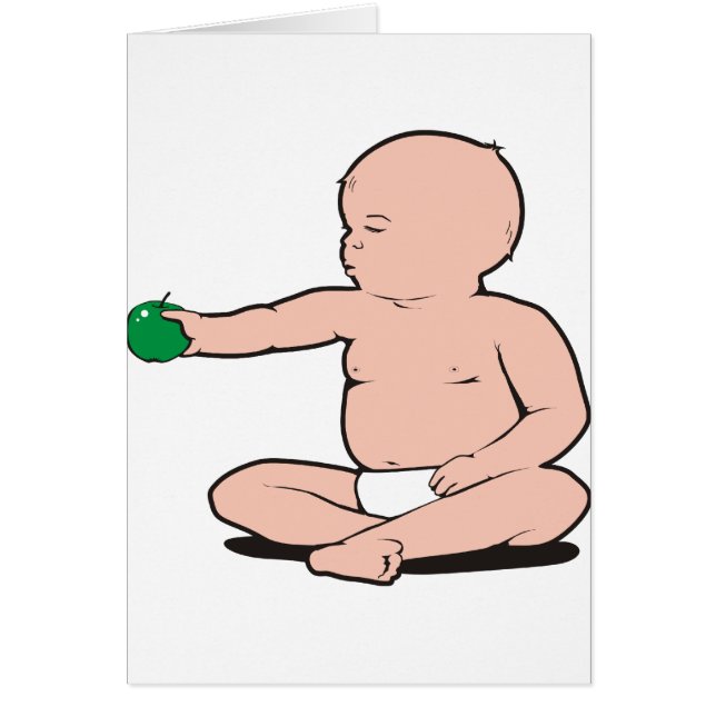 BABY'S ARM HOLDING APPLE (Voorkant)