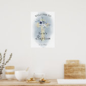 Baby's Baptism Heilig Kruis welkom bord Poster (Keuken)