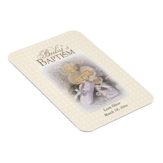 Baby's Baptism Neutral,  naam Magneet (Rechterzijde)