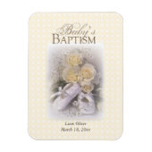 Baby's Baptism Neutral, naam Magneet (Verticaal)