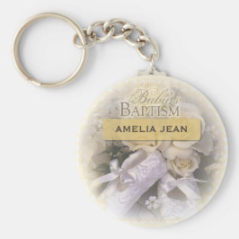 Baby's Baptisme Neutraal, Aangepast, Personalisere Sleutelhanger