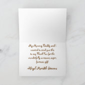 Baby's bedankt! bedankkaart (Binnen)