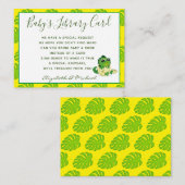 Babys bibliotheekboekaanvraagkaart Dinosaur Hatchl Informatiekaartje (Voorkant / Achterkant)