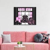 Baby's Birthdate Wrapped Canvas Afdruk (Insitu (Woonkamer))