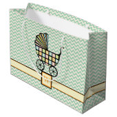 Baby's Blocks Kinderwagen Gift Bag Groot Cadeauzakje (Achterkant Gekanteld)