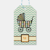 Baby's Blocks Kinderwagen Gift Label Cadeaulabel (Voorkant)