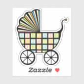 Baby's Blokken Stroller Contour Sticker (Vel)