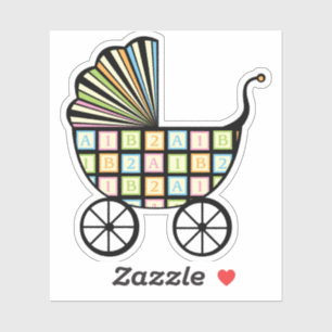Baby's Blokken Stroller Contour Sticker
