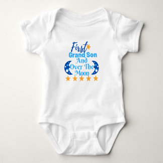 Baby's' Bodysuit - Eerste kleinzoon Print Body Sui