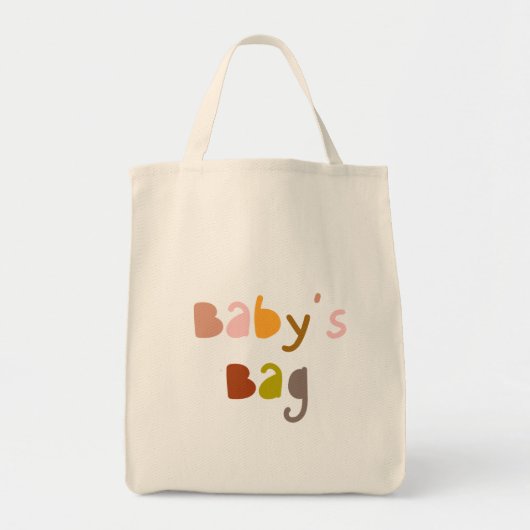 Baby's Boodschappentas Tote Bag (Voorkant)