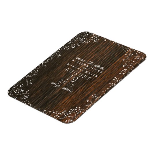 Baby's borstbladerhout sparen de datum magneet (Linkerzijde)