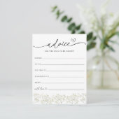 Baby's Breath Advies voor de ouders Douche Kaart (Staand voorkant)