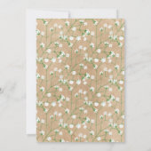 Baby's Breath Aquarel Bloem Boho Baby Shower Kaart (Achterkant)