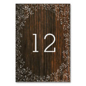 Baby's Breath Barn Houten Tafelnummer (Voorkant)