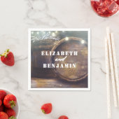 Baby's Breath Barrel Rustiek Land Bruiloft Servet (Insitu)