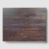 Baby's Breath Barrel Rustieke Houten Bruiloft Gastenboek (Achterkant)