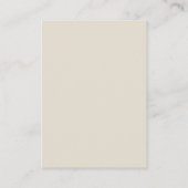 Baby's Breath Beige Bruiloft Details QR Code Informatiekaartje (Achterkant)
