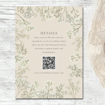 Baby's Breath Beige Bruiloft Details QR Code