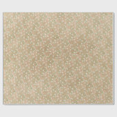 Baby's Breath Bloemen Boho Chic Doop Bruiloft Cadeaupapier (Vlak)