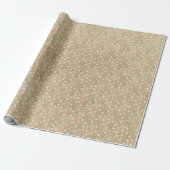 Baby's Breath Bloemen Boho Chic Doop Bruiloft Cadeaupapier (Uitgerold)