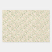 Baby's Breath Bloemen Boho Chic Doop Bruiloft Inpakpapier Vel (Voorkant 3)