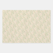 Baby's Breath Bloemen Boho Chic Doop Bruiloft Inpakpapier Vel (Voorkant)