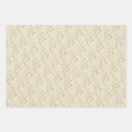 Baby's Breath Bloemen Boho Chic Doop Bruiloft Inpakpapier Vel