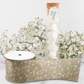    Baby's Breath Bloemen Boho Chic Doop Bruiloft Satijnen Lint