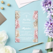 Baby's Breath bloemen |Eerste Communie Acryl Uitnodigingen (Insitu (Huwelijk))