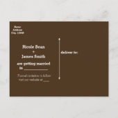 Baby's Breath Bloemen in een Rustieke Mason Jar &  Aankondigingskaart (Achterkant)