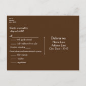 Baby's Breath bloemen in rustieke pot RSVP Uitnodiging Briefkaart (Achterkant)