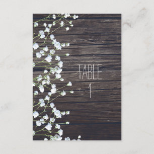 Baby's Breath Bloemendonk Donker Rustieke Houten T Kaart